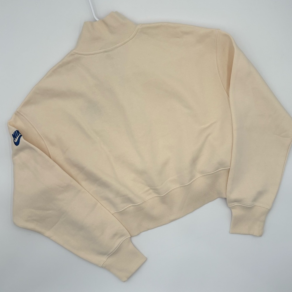 Nike Denver Broncos Cropped Quarter Zip Sweatshirt NWT Cream NFL Women small - Picture 6 of 10